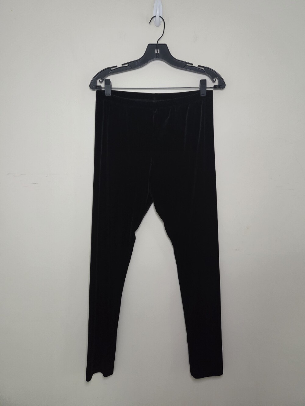 Women's Mossimo Black Velvet Pull On Leggings Sz Large NWT